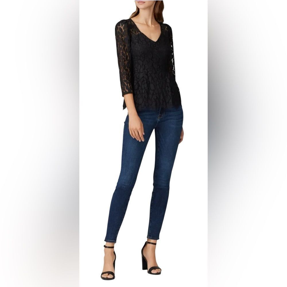 Nanette Lepore Leopard Lace Top Size 6